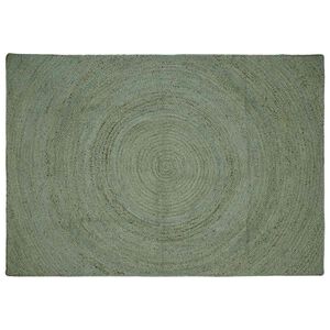 vidaXL Omr&aring;det&aelig;pper Olivengr&oslash;n 160 x 230 cm Jute