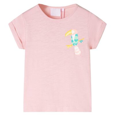 T-shirt til børn str. 92 lyserød