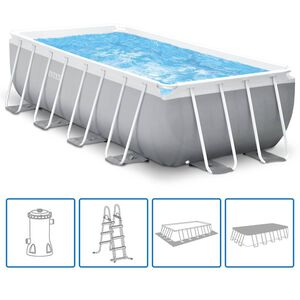 Intex Prism Frame swimmingpool 488x244x107 cm rektangul&aelig;r 26792GN