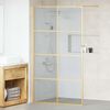vidaXL Walk-in brusev&aelig;g Guld 115 x 195 cm h&aelig;rdet glas