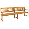 vidaXL Udend&oslash;rs b&aelig;nk Naturfarvet 220 x 55,5 x 90 cm Massivt Akacietr&aelig;