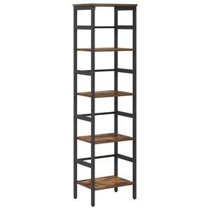 vidaXL Bogreol 4 niveauer 40 x 29,5 x 149 cm Konstrueret tr&aelig; R&oslash;get eg
