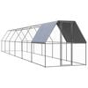 vidaXL udend&oslash;rs h&oslash;nseg&aring;rd 2x12x2 cm galvaniseret st&aring;l