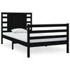 vidaXL sengestel 90x190 cm Single massivt fyrretr&aelig; sort