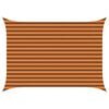 vidaXL Solskygge sejl Orange og Brun 3,5 x 2,5 m 100% polyester Oxford