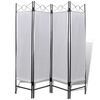 vidaXL rumdeler 4 paneler 160 x 180 cm hvid