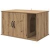 vidaXL Kat Hus Artisan-eg 85 x 55 x 50,5 cm Konstrueret tr&aelig;