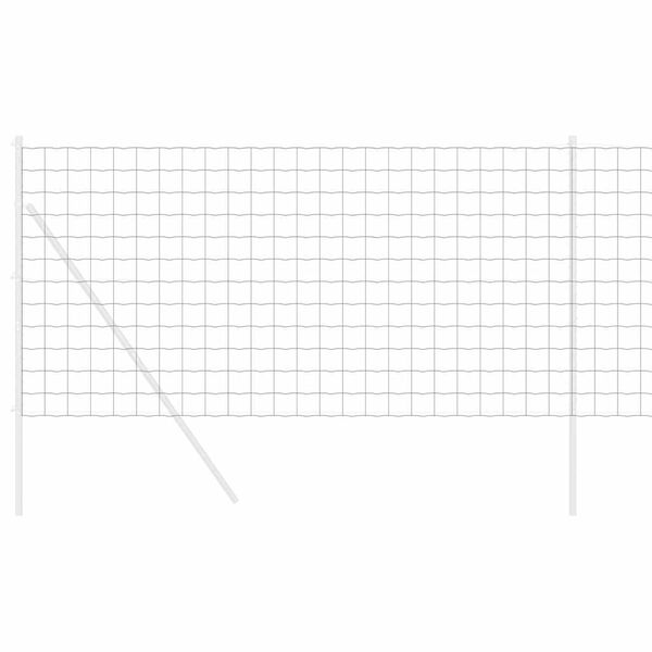 vidaXL Euro Hejn Gr&aring; 1,4 x 10 m PVC-belagt jern