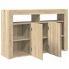 vidaXL Sideboard Sonoma eg 116 x 30 x 75 cm Konstrueret tr&aelig;