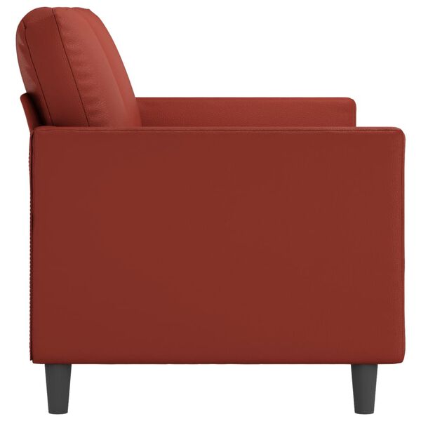 vidaXL 2-personers sofa 140 cm kunstl&aelig;der vinr&oslash;d