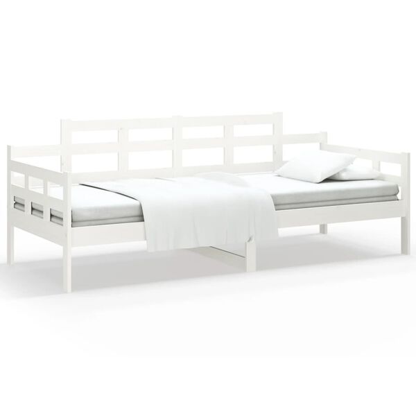 vidaXL daybed 80x200 cm massivt fyrretr&aelig; hvid