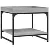 vidaXL sofabord 49,5x49,5x45 cm konstrueret tr&aelig; gr&aring; sonoma-eg