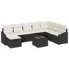vidaXL Havesofa S&aelig;t 9 stk. polyrattan