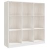 vidaXL bogskab/rumdeler 104x33,5x110 cm massivt fyrretr&aelig; hvid