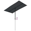 vidaXL haveparasol med aluminiumstang 180x110 cm sort