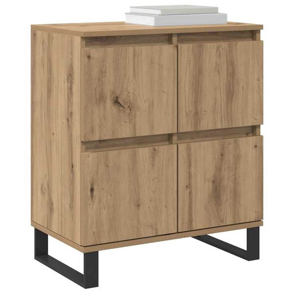 vidaXL Sideboard 2 pcs Artisan Egetr&aelig; 60 x 35 x 70 cm