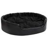 vidaXL hundekurv 99x89x21 cm plys og kunstl&aelig;der sort