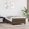 vidaXL springmadras med pocketfjedre medium 90x190x20 cm stof m&oslash;rkebrun