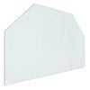 vidaXL Pejs glasplade Transparent 80 x 50 cm Glas