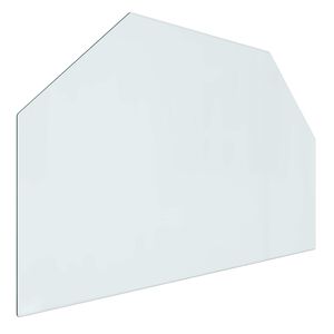 vidaXL Pejs glasplade Transparent 80 x 50 cm Glas