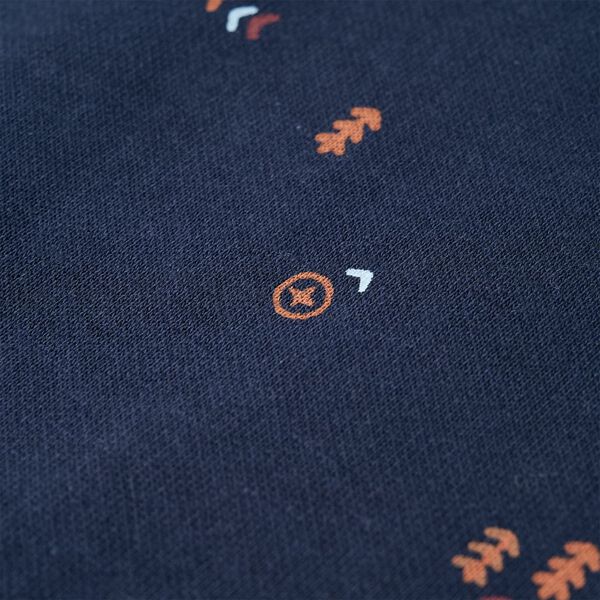 Sweatshirt til b&oslash;rn str. 92 r&aelig;v m&oslash;rk bl&aring;meleret