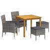 vidaXL spisebordss&aelig;t til haven 5 dele gr&aring;