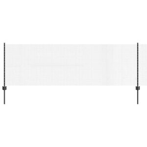 vidaXL Svejsede tr&aring;dhegn med stolper 100 x 0,8 m PVC-belagt st&aring;l Gr&aring;