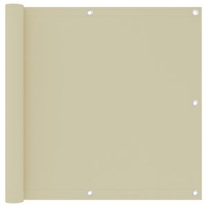 vidaXL altanafsk&aelig;rmning 90x500 cm oxfordstof cremefarvet