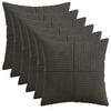 vidaXL Pudebetr&aelig;k 6 stk. ALMELO Antracit 30 x 30 cm cordfl&oslash;jl