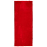 vidaXL gulvtæppe HUARTE 80x200 cm kort luv og vaskbart rød