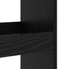 vidaXL Barbord med hylde Sort eg 60 x 60 x 100 cm Konstrueret tr&aelig;
