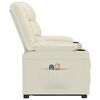 vidaXL massagestol med løftefunktion kunstlæder cremefarvet