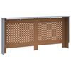 vidaXL radiatorskjuler 172x19x81,5 cm MDF antracitgr&aring;