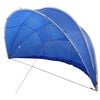 vidaXL Pool Dome 500 x 500 x 236 cm 185T polyester med PU-bel&aelig;gning