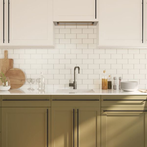 vidaXL skabsh&aring;ndtag 20 stk. 480 mm rustfrit st&aring;l sort