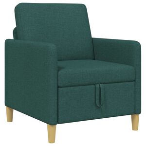 vidaXL Sofa med opbevaring M&oslash;rkegr&oslash;n 72 x 78 x 87 cm Polyester