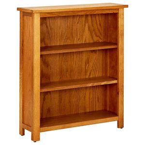 vidaXL bogreol i 3 niveauer 70x22,5x82 cm massivt egetr&aelig;