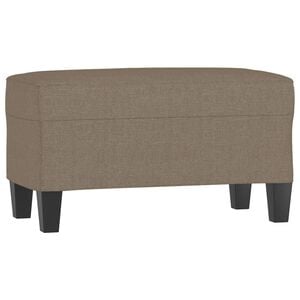 vidaXL b&aelig;nk 70x35x41 cm stof gr&aring;brun