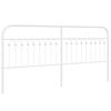 vidaXL udskiftningsgavl 193 cm metal hvid