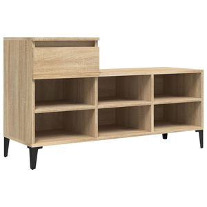 vidaXL skoreol 102x36x60 cm konstrueret tr&aelig; sonoma-eg