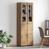 vidaXL Highboard med hylde FLORIN Artisan Egetr&aelig; 60 x 35 x 182 cm