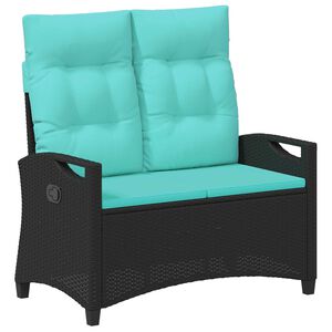 vidaXL Haveb&aelig;nk med pude 105 x 60 x 112 cm st&aring;l