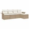 vidaXL Havesofa S&aelig;t 5 stk. Beige polyrattan