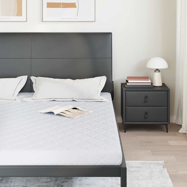 vidaXL Madras Hvid 200 x 200 cm Jacquard stof