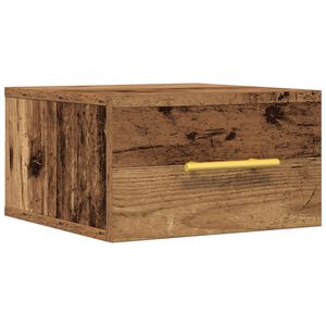 vidaXL Natskab V&aelig;gmonteret Gammelt tr&aelig; 35 x 35 x 20 cm Konstrueret tr&aelig;