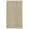 vidaXL væghylder 2 stk. 80x15x26,5cm konstrueret træ sonoma-eg