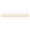 vidaXL springmadras med pocketfjedre 90x190x20 cm stof cremefarvet
