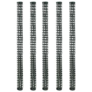 vidaXL hegnsnet til haven 5 stk. HDPE 1 x 1,2 m gr&oslash;n