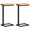 vidaXL sideborde 2 stk. 31,5x24,5x64,5 cm massivt akacietr&aelig;