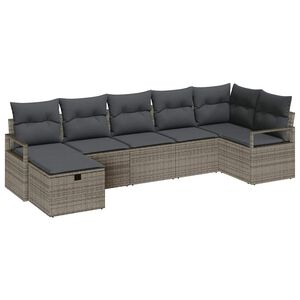 vidaXL Sofa S&aelig;t med pude 5 pcs polyrattan